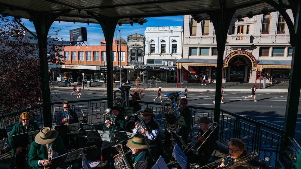 Brass band at the Ballarat Marathon