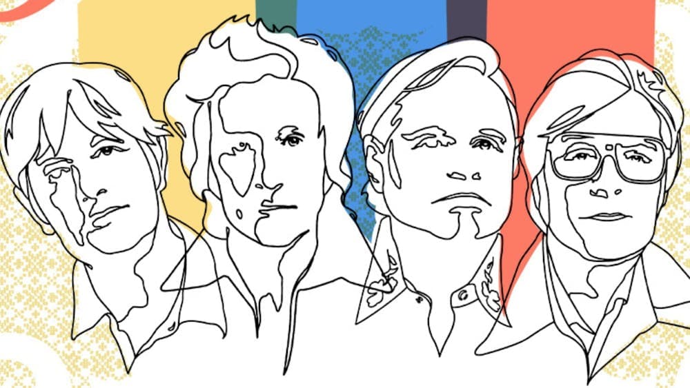 Illustration of the four members of You Am I