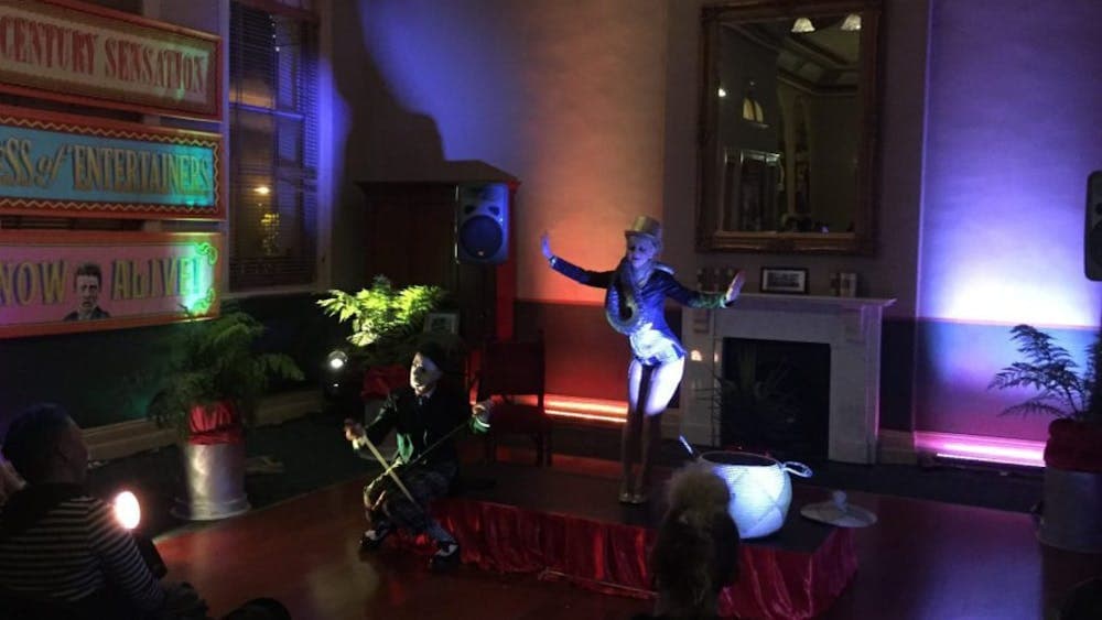 an event underway