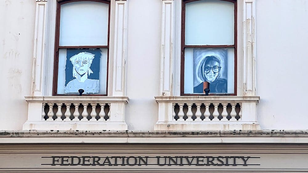 Large Drawings created by Federation University - Visual Arts students.