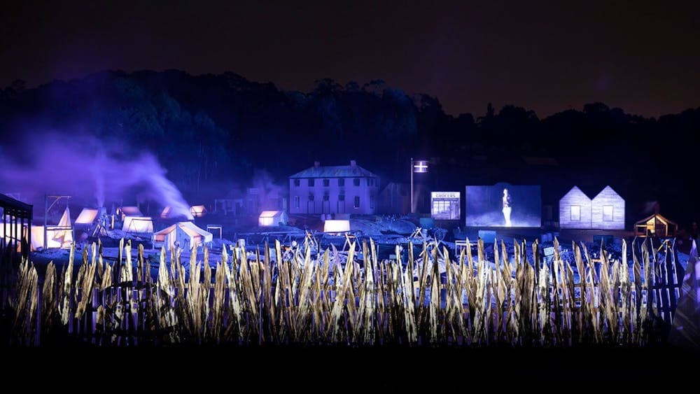 Battle scene in AURA sound and light show