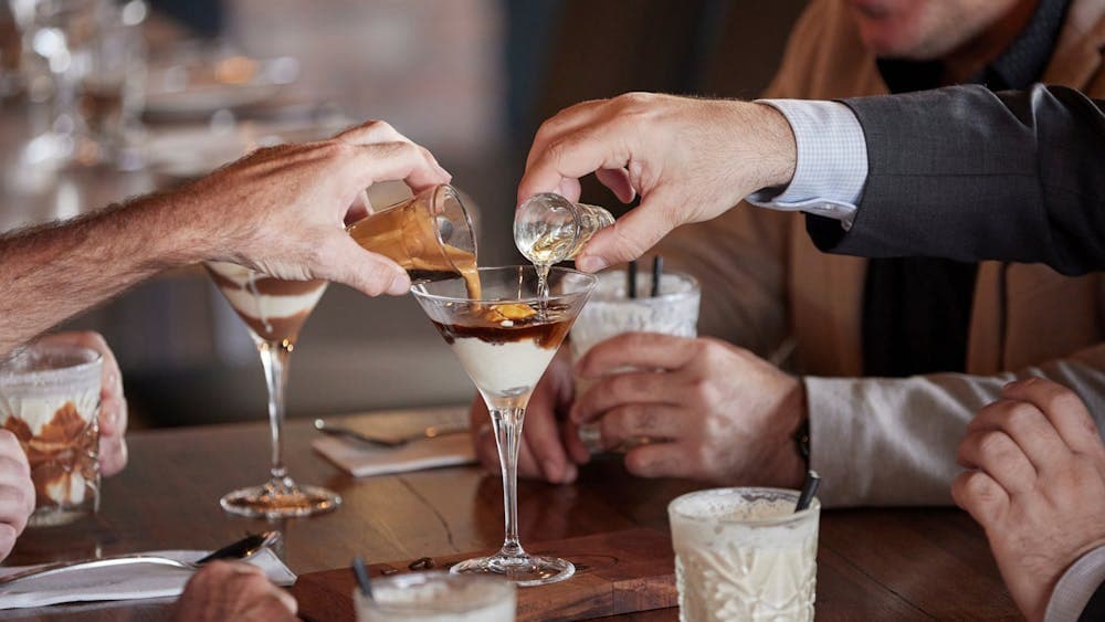 People making a Cocktail