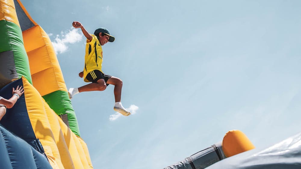 Jumping at Tuff Nutterz