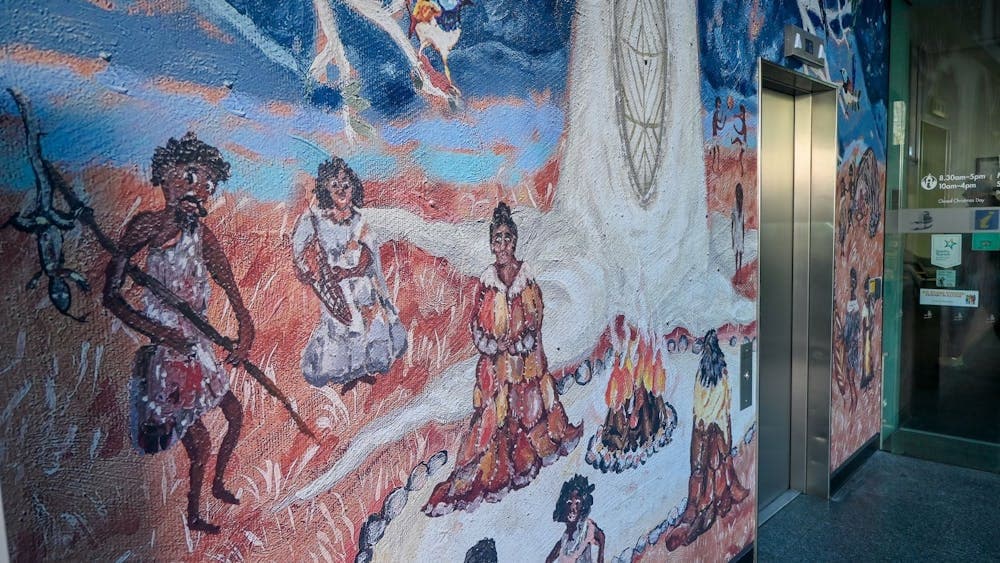 First Mural panel