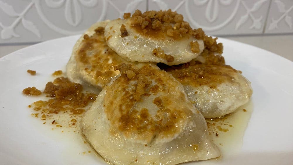 Polish Dumplings with meat & cabbage Pierogi