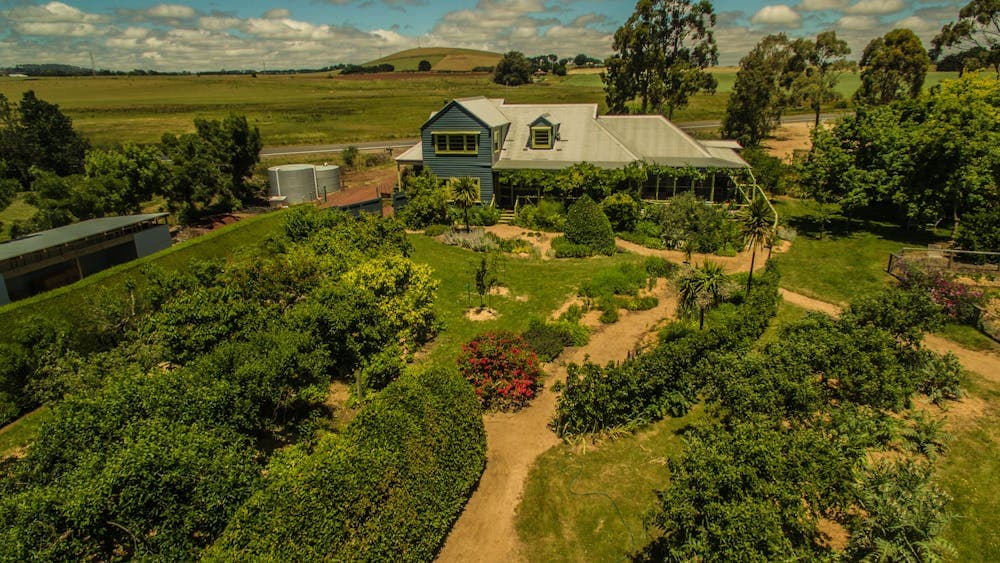 Garden and house