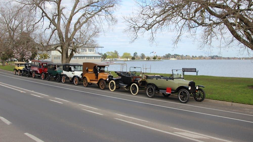 Model T Fords at Lake Wendouree Ballarat