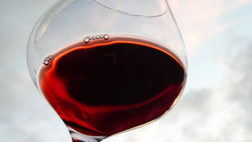 glass pinot