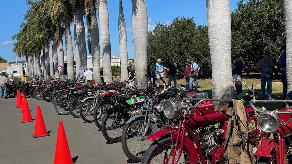 Line up of bikes at Bundaberg 2023