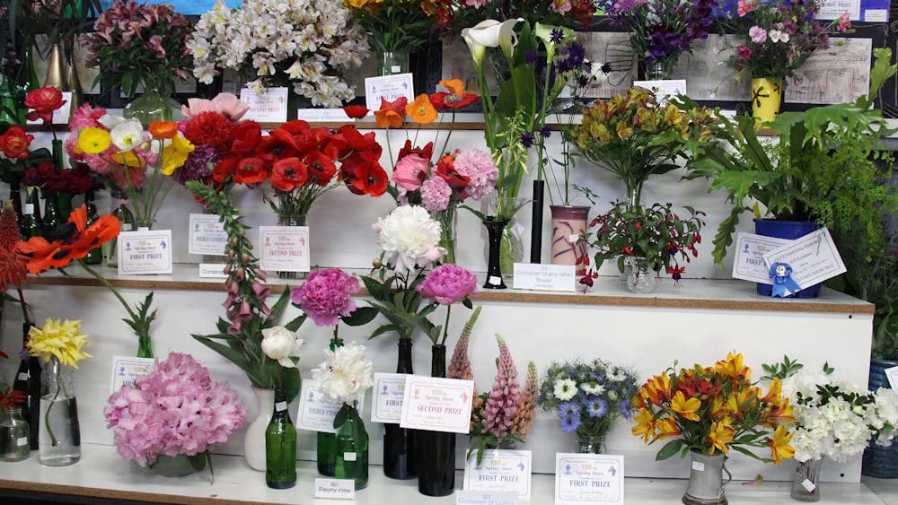 Take in the displays at the homecrafts pavilion