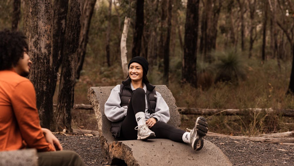 Resting in the forest