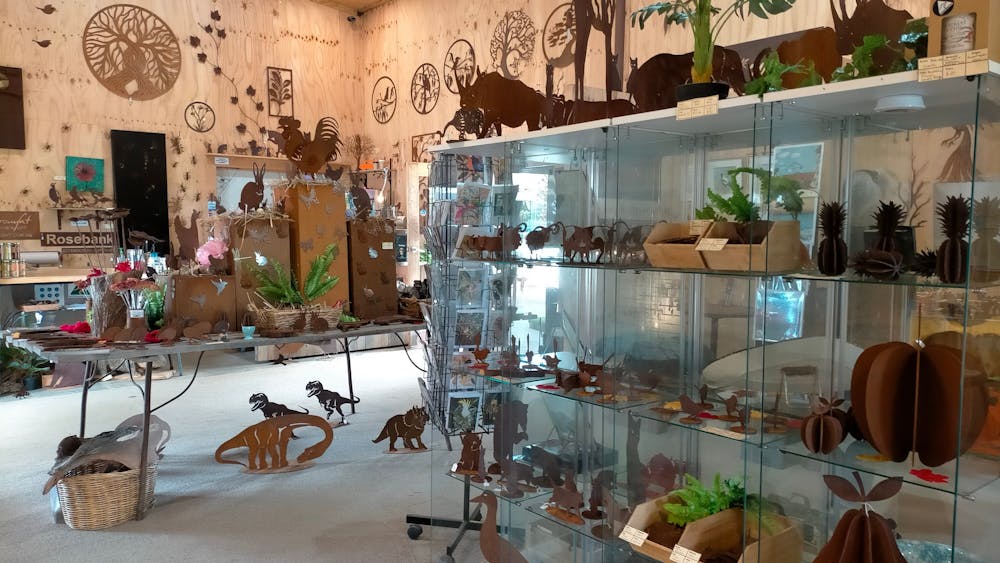 Inside the art gallery