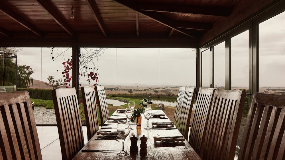 outdoor dining area at Tuki Restaurant