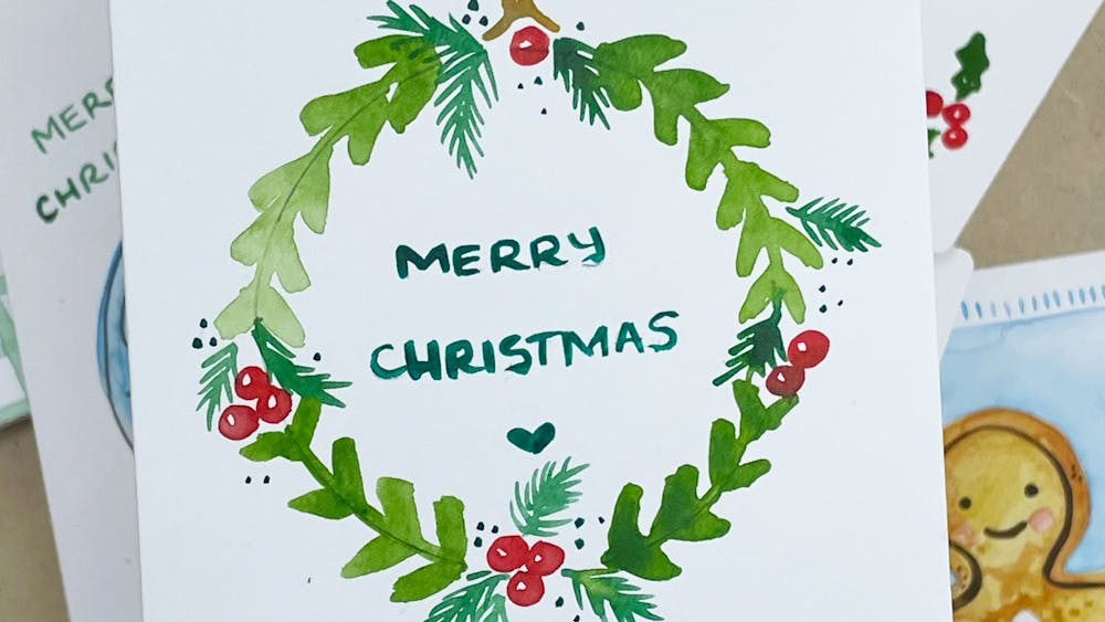 Thumbnail for Watercolour christmas cards workshop