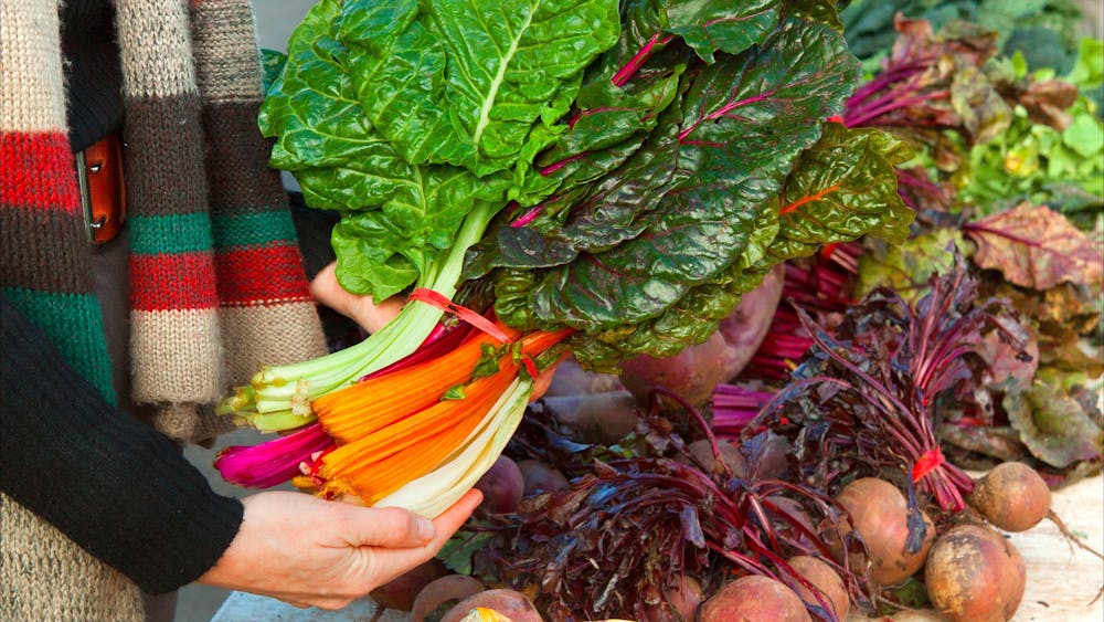 Beautiful fresh, seasonal and organic vegetables