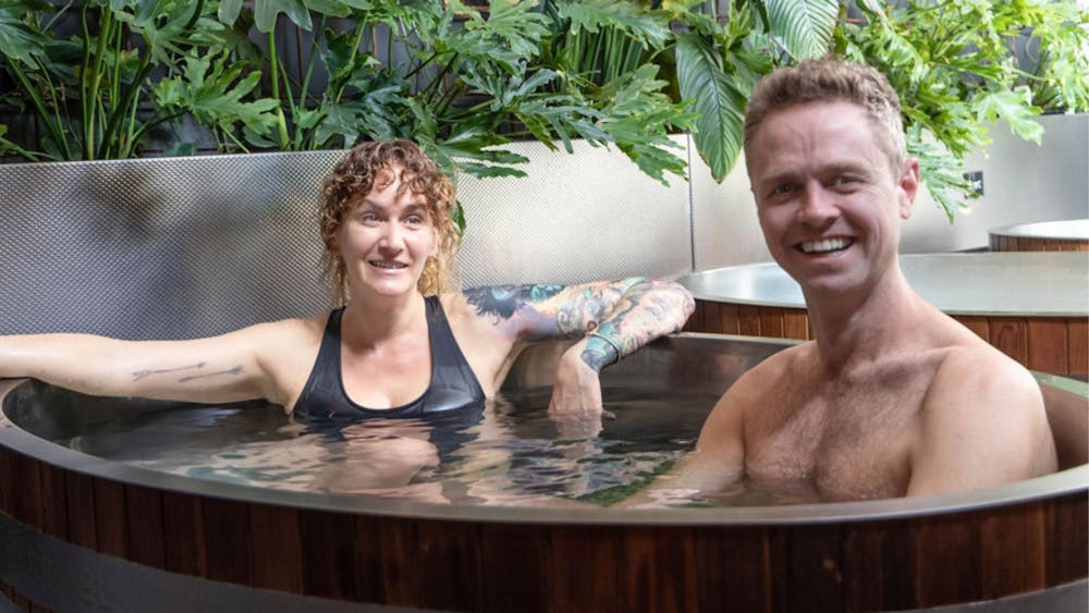 Couple in Cold Plunge