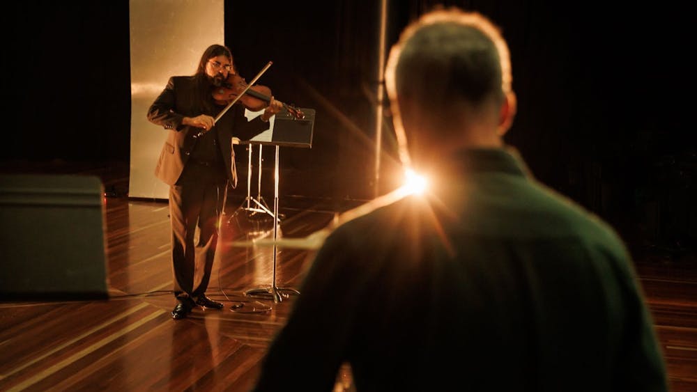 Eugene Ughetti and Aaron Wyatt performing in Digital Echoes