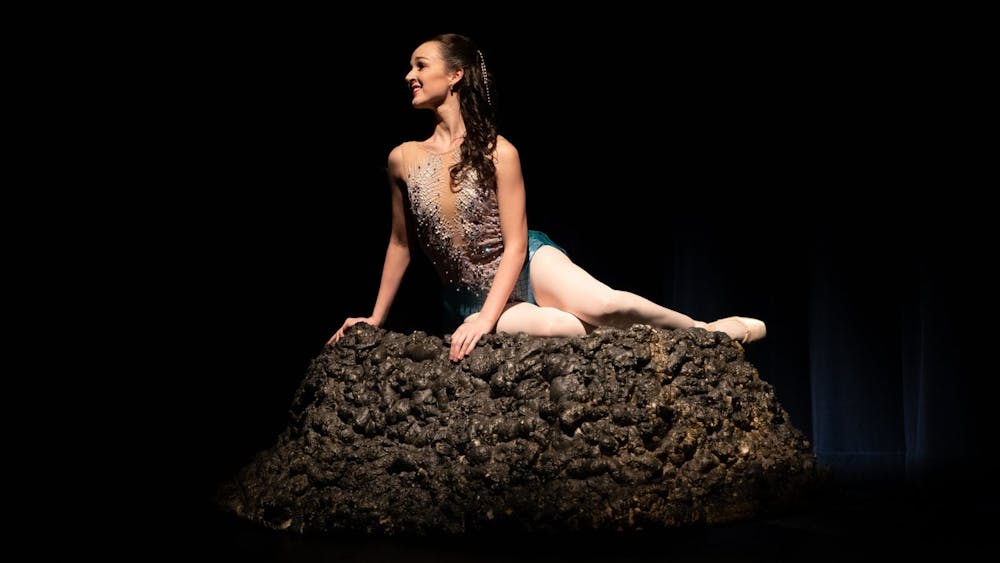 The Little Mermaid Ballerina on a Rock