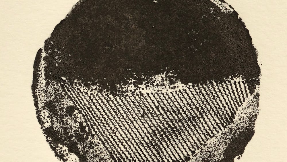 Black and white abstract print