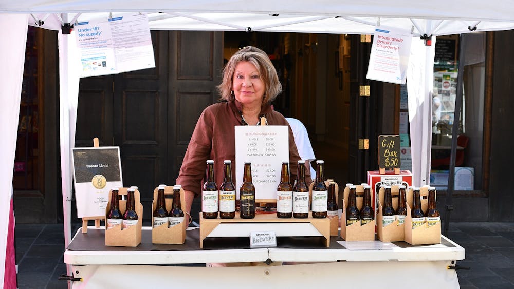 The Bank House Brewery stallholder in their stall