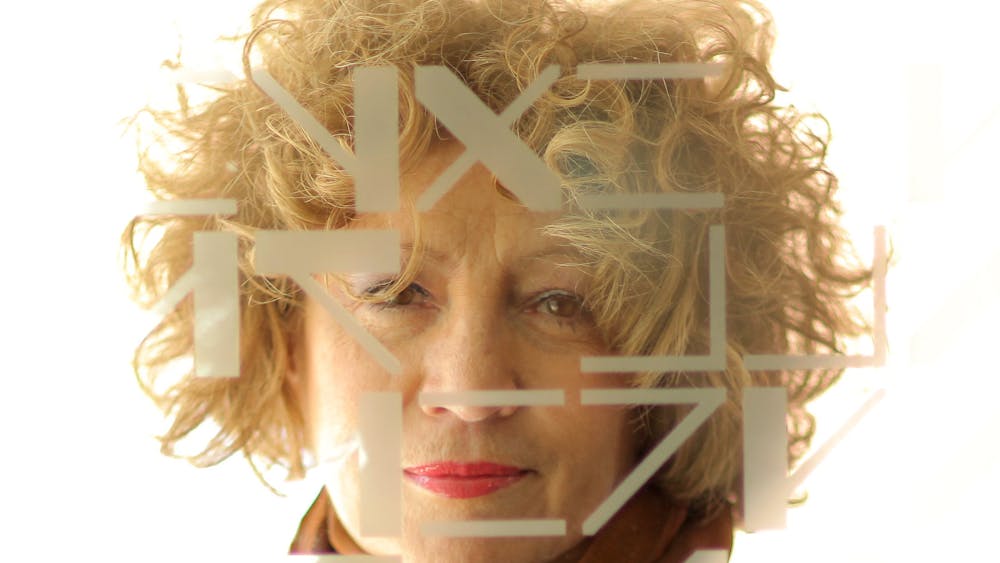 An image of singer-composer, Chris McNulty. Stylised text is across the image as a design feature.