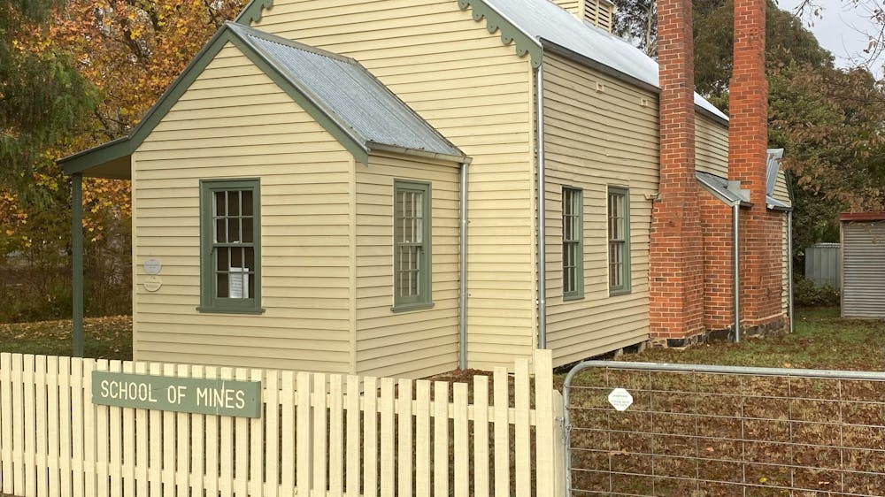 Clunes School of Mines front exterior
