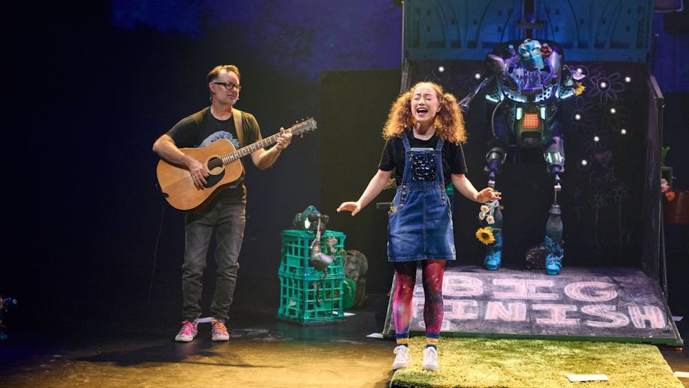 Dad on the guitar while Juniper sings her heart out