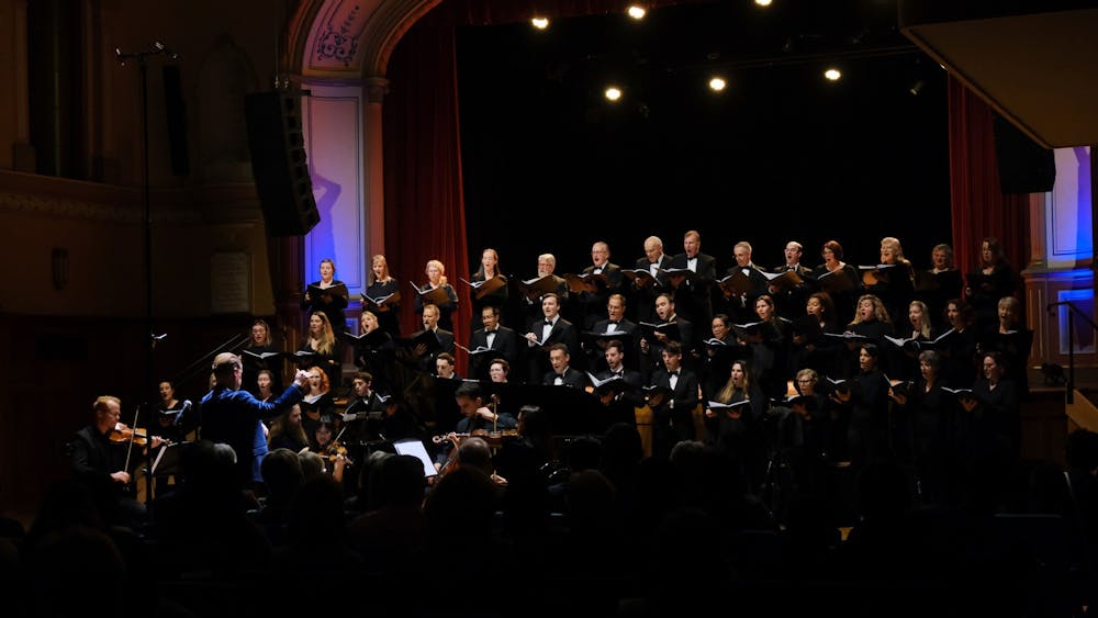 Choir performing