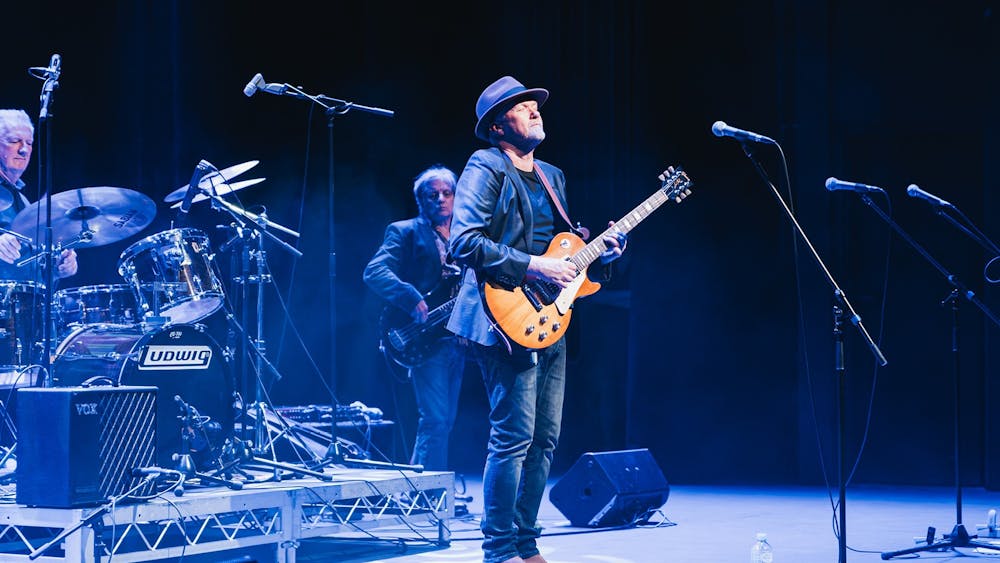 Matt performing with band The Lazybones