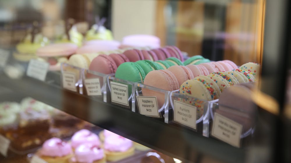 Gluten free Macarons on display