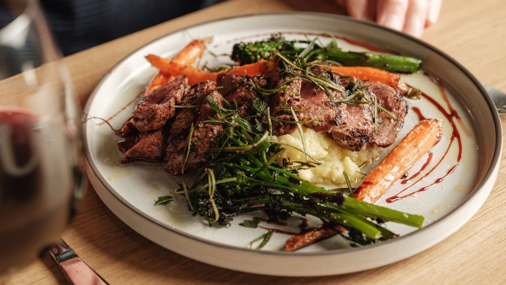 Delicious lamb backstrap!