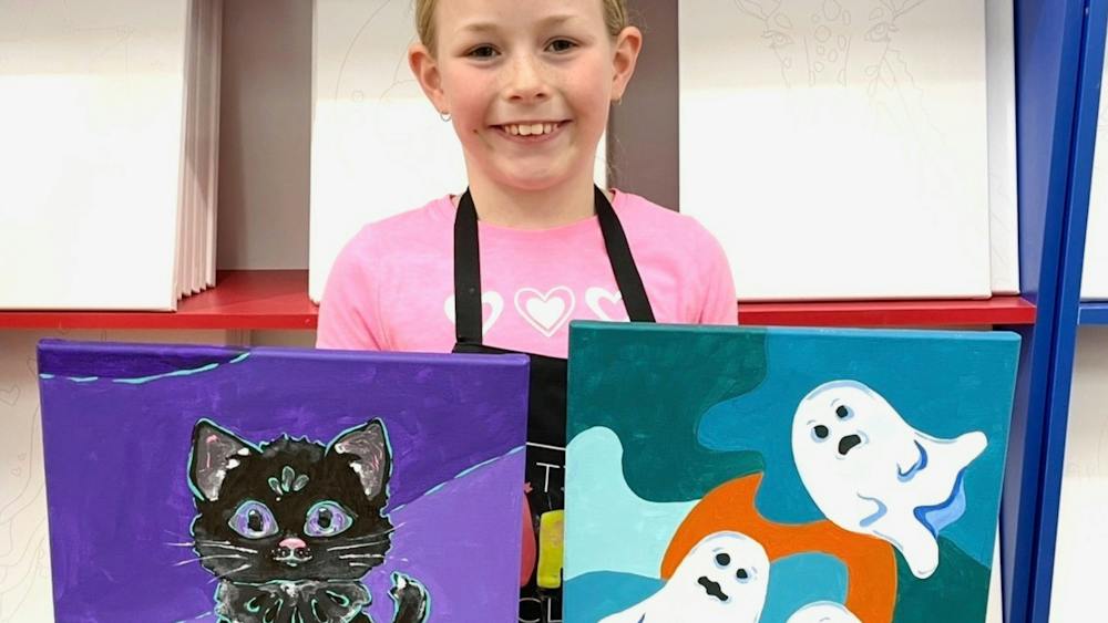 School Holiday Canvas Painting
