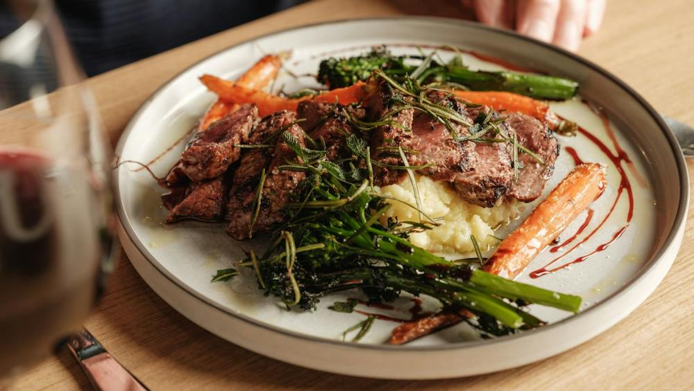 Delicious lamb backstrap!