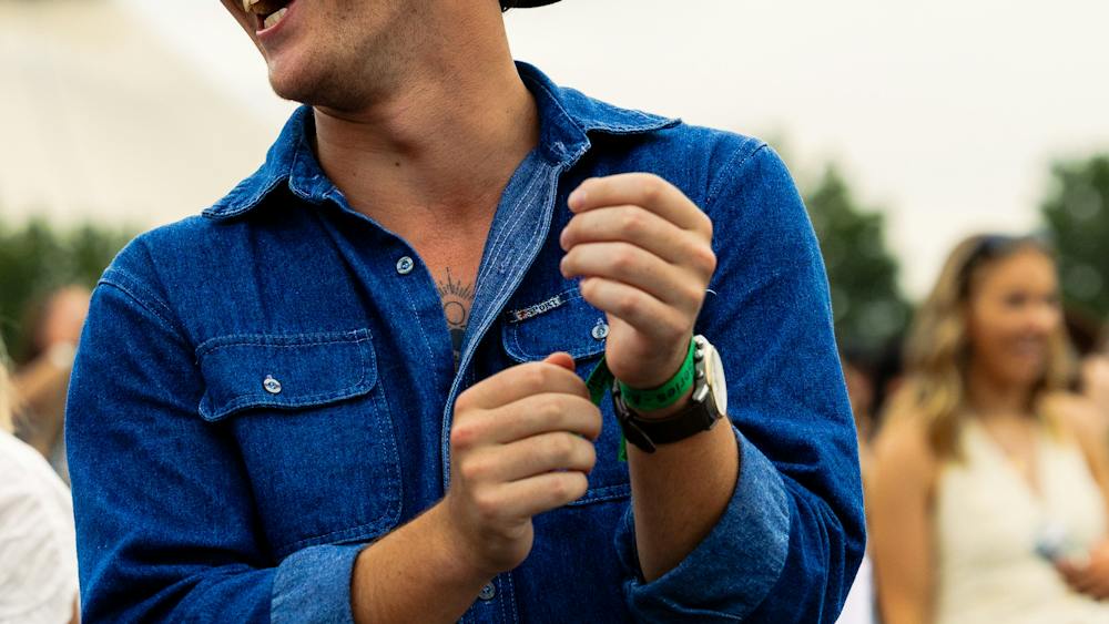 Man in Cowboy Shirt laughing