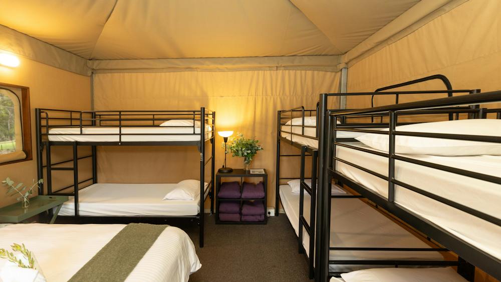 8 Beds in Glamping Tent