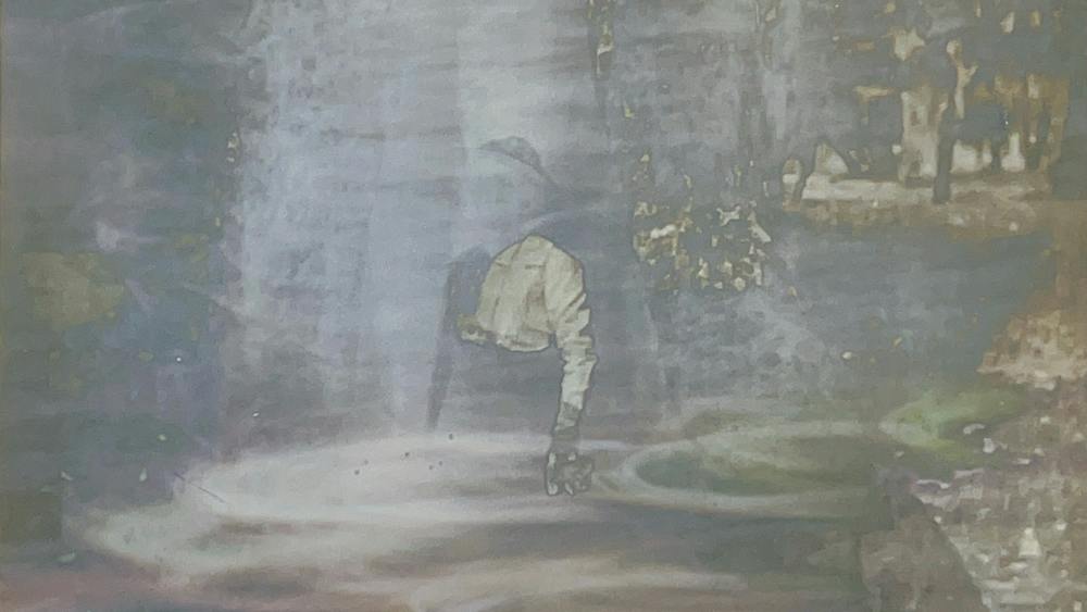 Marylou Verberne AME Bale on the goldfields 2026 digitised image transfer on mixed media
