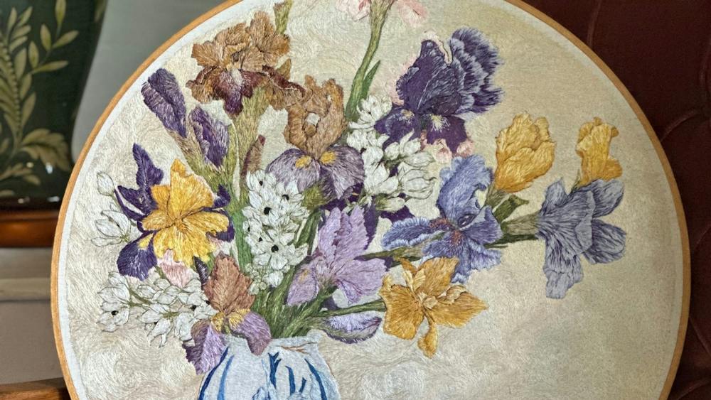 Painting with Stitched Thread
