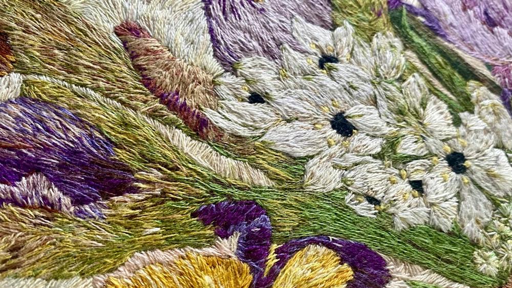 Painting with Stitched Thread