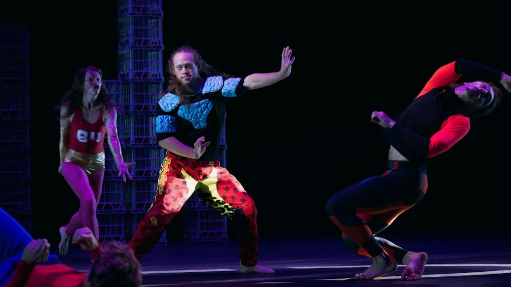 Chris Dyke in a vibrant costume