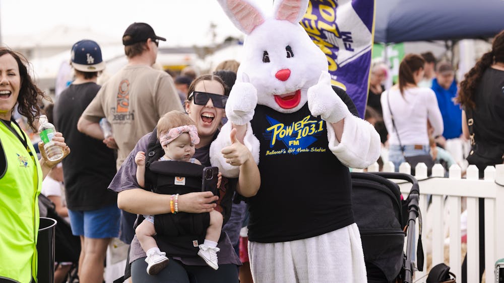 Easter Bunny with fans