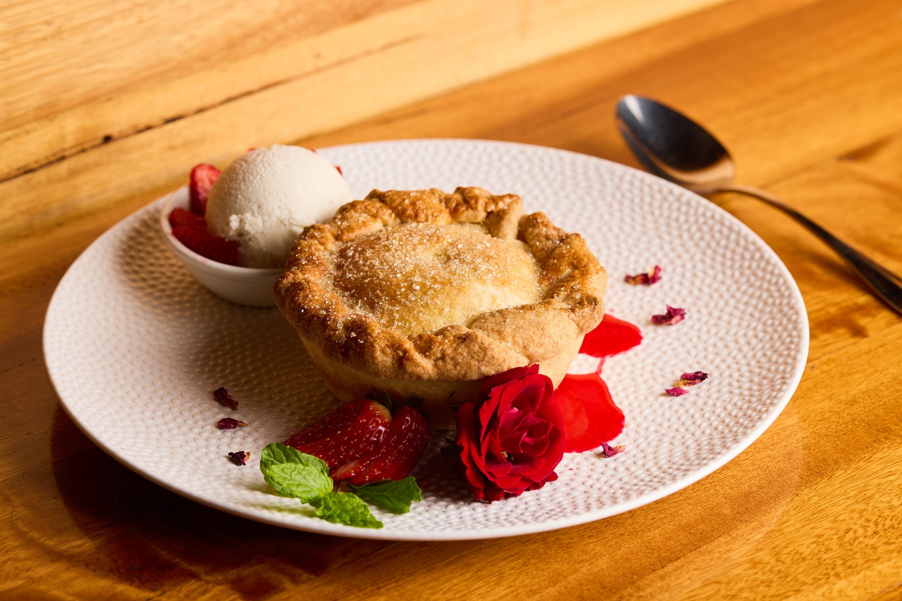 Thumbnail for Noel’s Filipino peach, mango and coconut pie at The George Hotel
