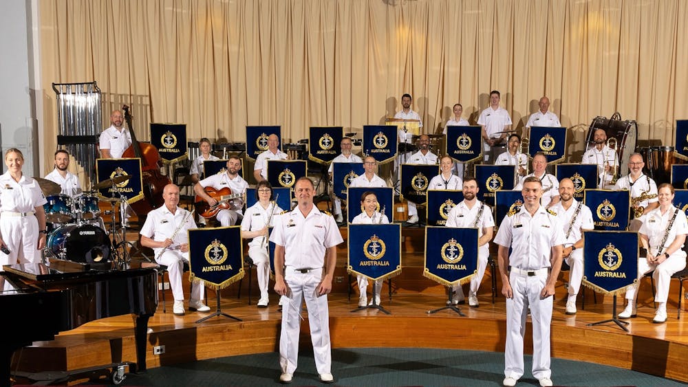 portrait of musicians in uniform