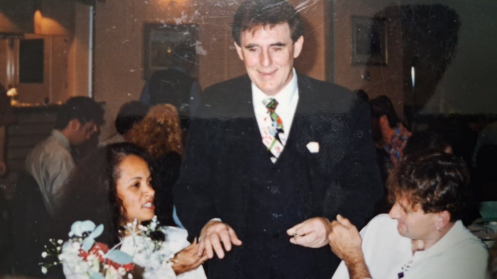 vintage images of Barry performing slight of hand at the dinnner table