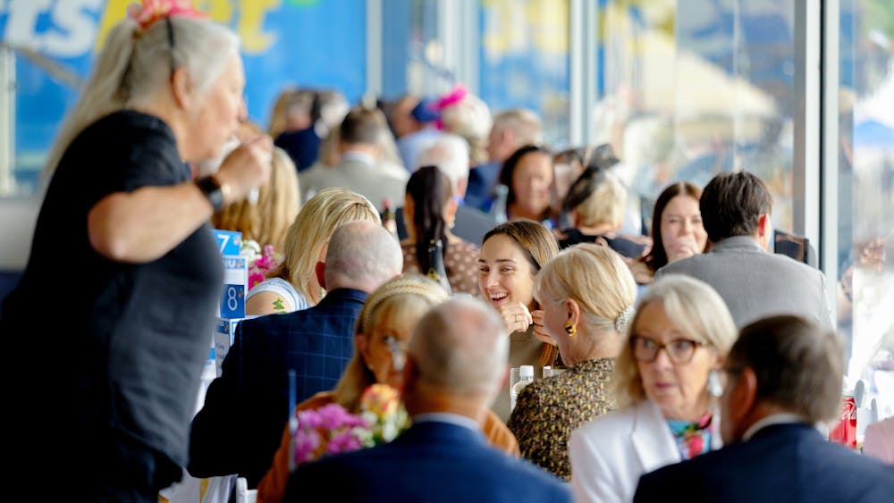 Guests enjoying a premium dining experience in the Blue Pyrenees Estate Terrace Dining Room