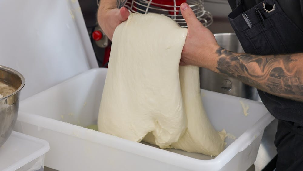 Folding dough