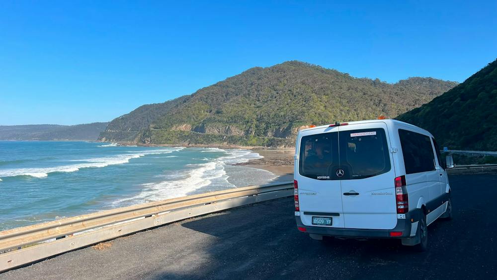 Van on the Great Ocean Road