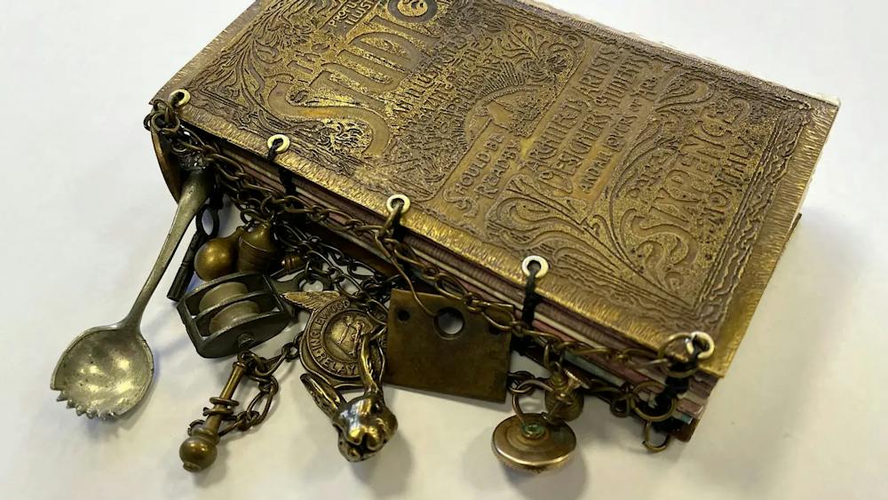 Metal bound book